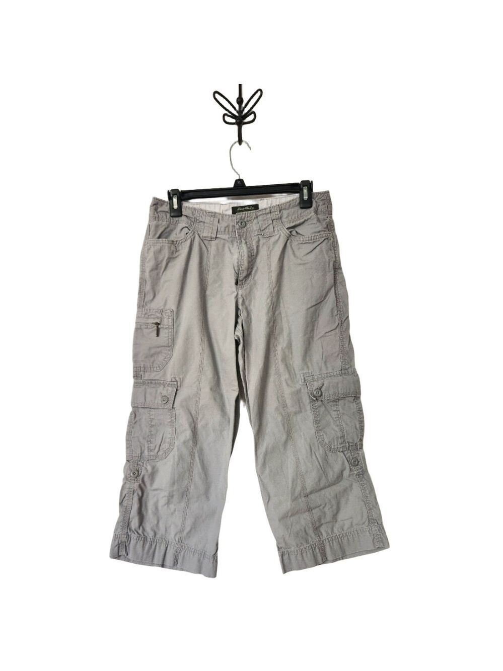 Eddie Bauer Grey Capris Size 6